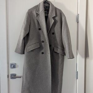 double-breasted wool Zara coat